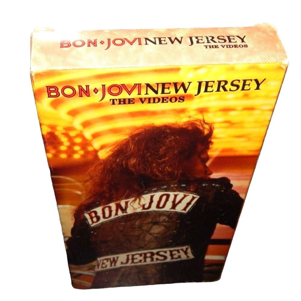1989 BON JOVI New Jersey The Videos vintage music VHS movie original paper case